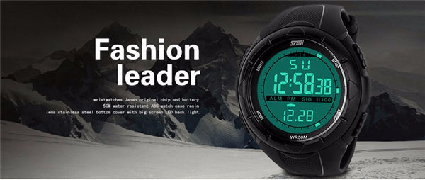 Military  Waterproof  Watches Alarm Shock Resistant