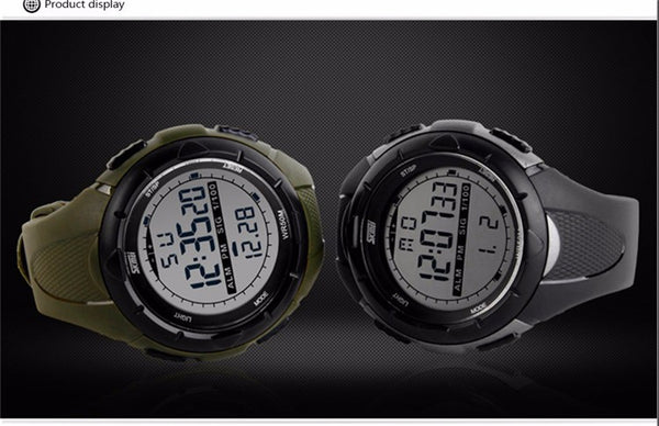 Military  Waterproof  Watches Alarm Shock Resistant