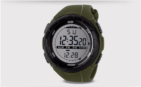 Military  Waterproof  Watches Alarm Shock Resistant