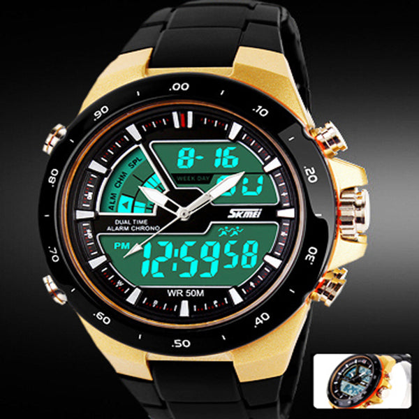 Waterproof Silicon Sports Military Watches