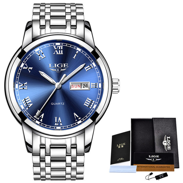 Full Steel Gold Business Mens Watches