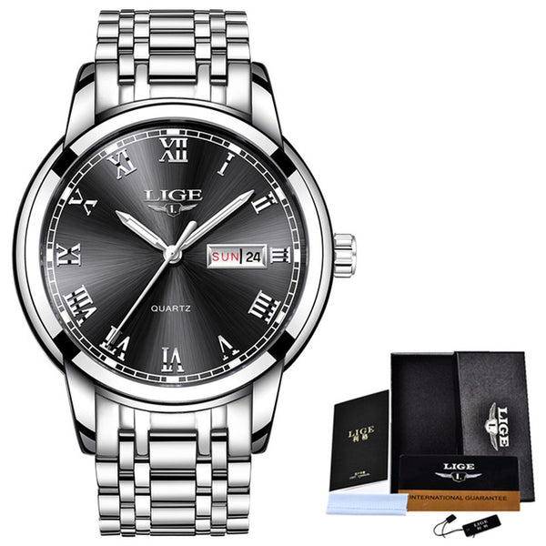 Full Steel Gold Business Mens Watches