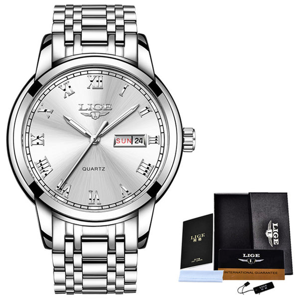 Full Steel Gold Business Mens Watches