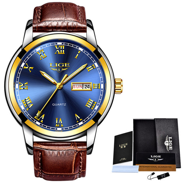 Full Steel Gold Business Mens Watches