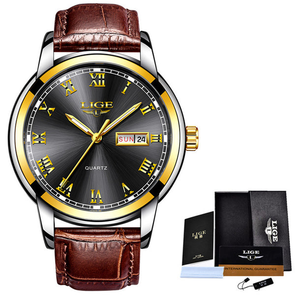 Full Steel Gold Business Mens Watches
