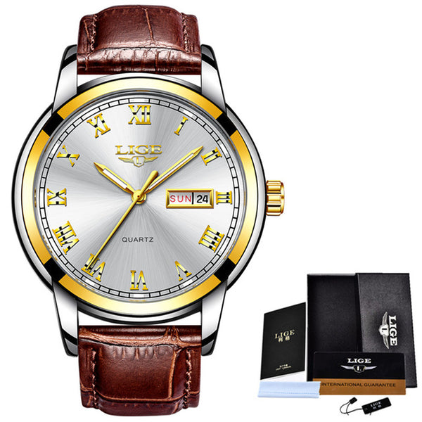 Full Steel Gold Business Mens Watches