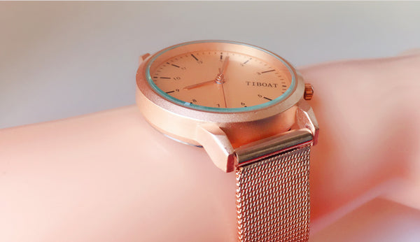 Gold Rose Gold watch  Stainless Steel Watches Ladies Fashion