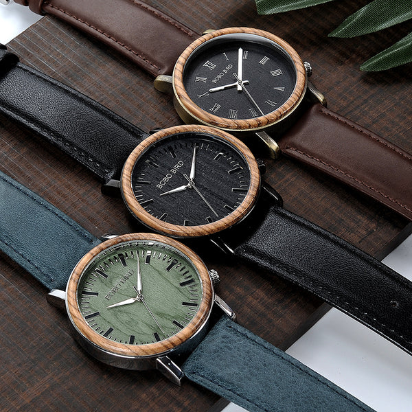 Wooden Metal Watch for Men Special Design