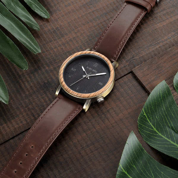 Wooden Metal Watch for Men Special Design