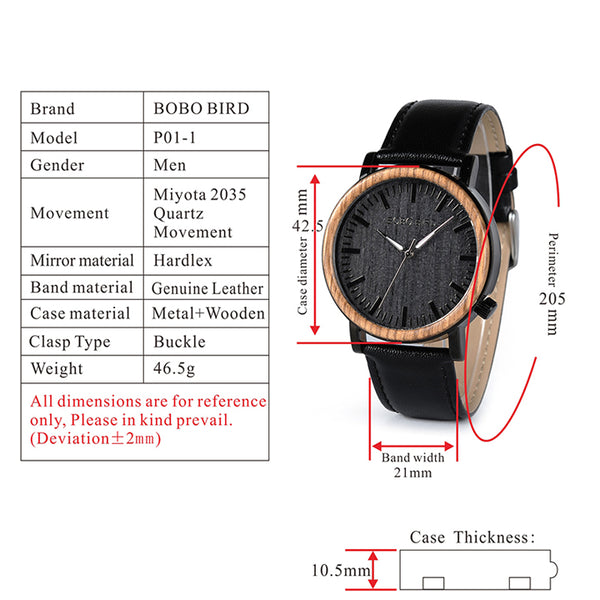 Wooden Metal Watch for Men Special Design