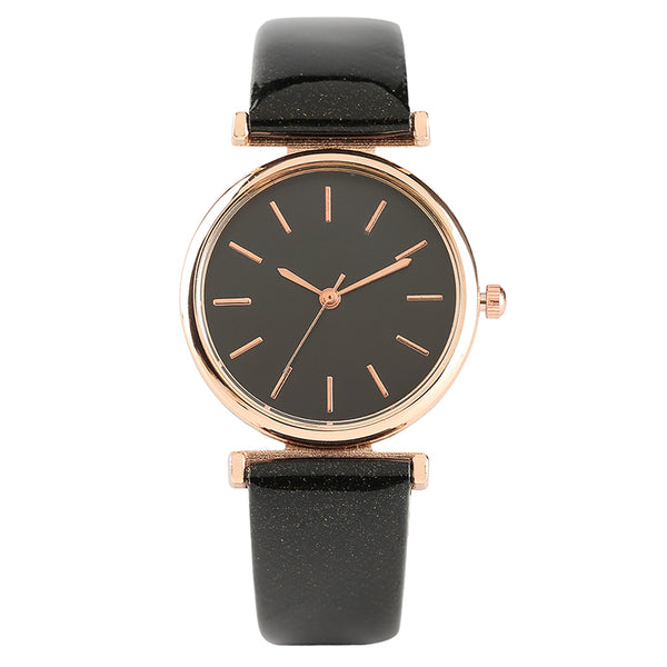 Ladies Women Watch  Rose Golden Clock