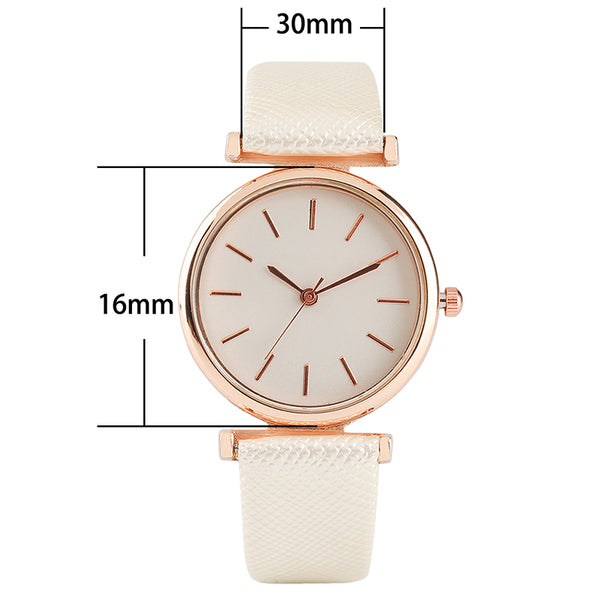 Ladies Women Watch  Rose Golden Clock